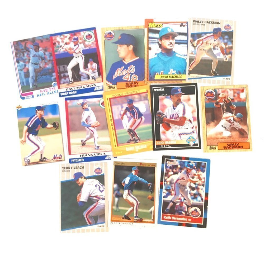 MLB NY METS  VTG Collectors Sports Card Bundle